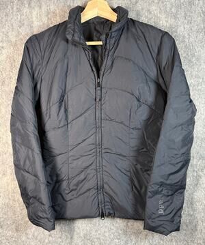 ADD Goose Down Black Womens Size 2 Puffer Jacket Full Zip